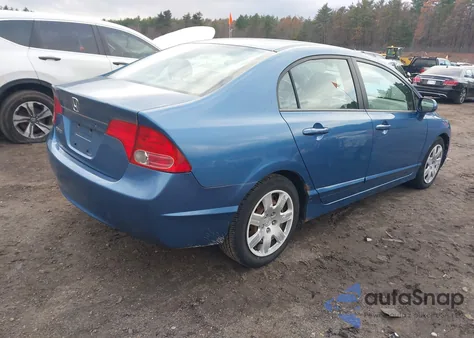 2006 Honda Civic Lx из США, поврежденный, VIN 1HGFA15566L121013